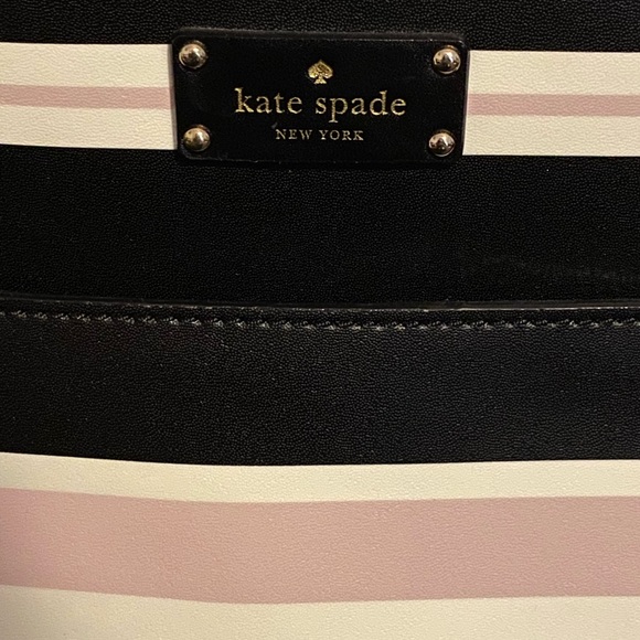 Kate Spade large black, white and pink tote bag - Picture 2 of 3